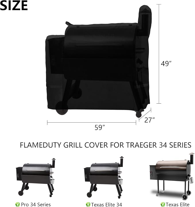 Outdoor Heavy Duty Waterproof Pellet Grill Cover - Image 2