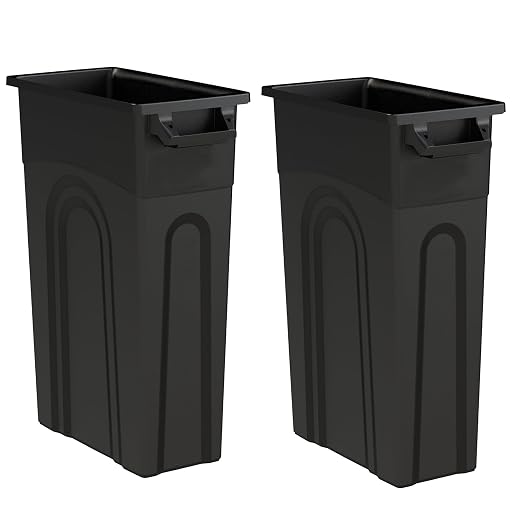 23 Gallon 2-Pack Space-Saving Slim Trash Can by Unknown