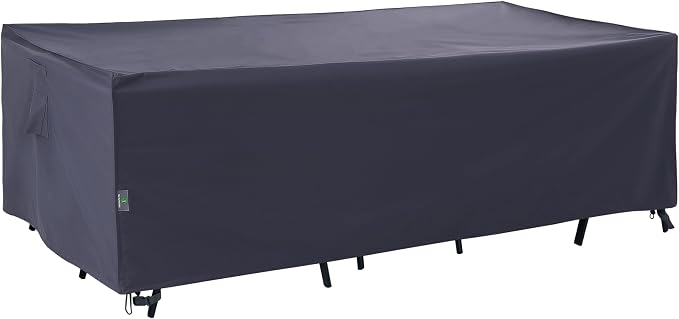 F&J Outdoors Patio Table Covers Waterproof Rectangular 86 x 44 x 27.5 inches by FJOutdoors