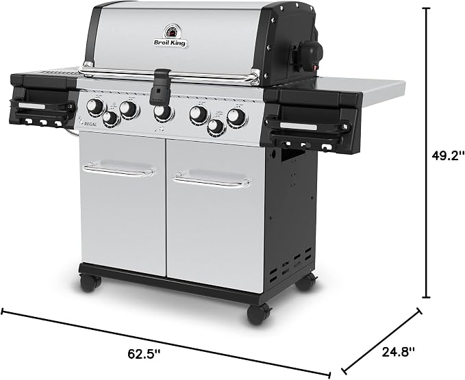 Broil King 958947 Regal S 590 Pro IR Natural Gas Grill, Stainless Steel - Image 20