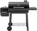 BBQ Charcoal Grill with Offset Smoker Grill and Side Table, 30-In Heavy-Duty by Idealforcook