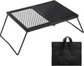 Folding Campfire Grill Grate, Portable Heavy Duty Steel Mesh Over Fire Camp by Lineslife