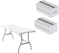 40 Pack of 6 Foot Foldable Table by VISTACASA