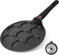 Pancake Pan Maker Nonstick Induction Compatible, 10.5 Inch Mini Non Stick by CAINFY