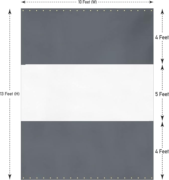 Covers & all Outdoor Clear Panel Curtain, 12 oz Vinyl Outdor Curtains - Image 2