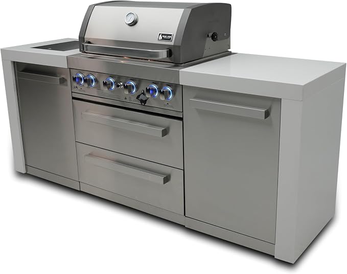 Mont Alpi MAi400-D 4-Burner 78000 BTU Deluxe Stainless Steel Outdoor Kitchen - Image 4