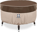 HAMLER Round Outdoor Table Cover, Heavy Duty Outdoor Table Chair Set Covers by HAMLER