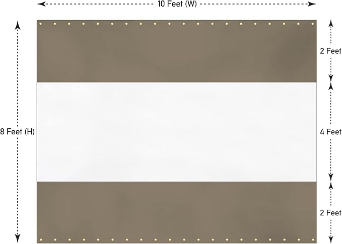 Covers & all Outdoor Clear Panel Curtain, 12 oz Vinyl Outdor Curtains - Image 2
