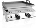 R.W.FLAME 2 Burner Tabletop Propane Griddle, 000 BTU Flat Top Grill by RWFLAME