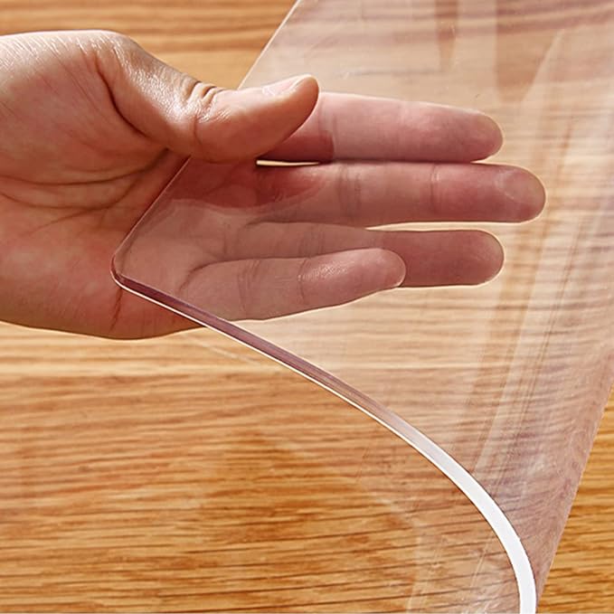 Long Rectangle 38x70" Clear Plastic Table Top Cloth by Nietaesat