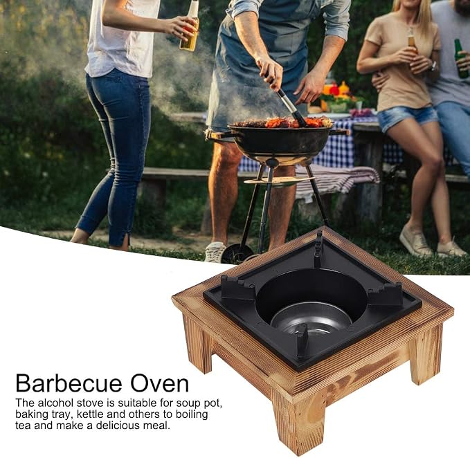 Jerliflyer Alcohol Wood Stove, Japanese Portable Stove Belly Stove - Image 9