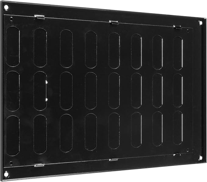 Vent Systems 12" x 8" Inch Black Metal Vent Cover - Image 8