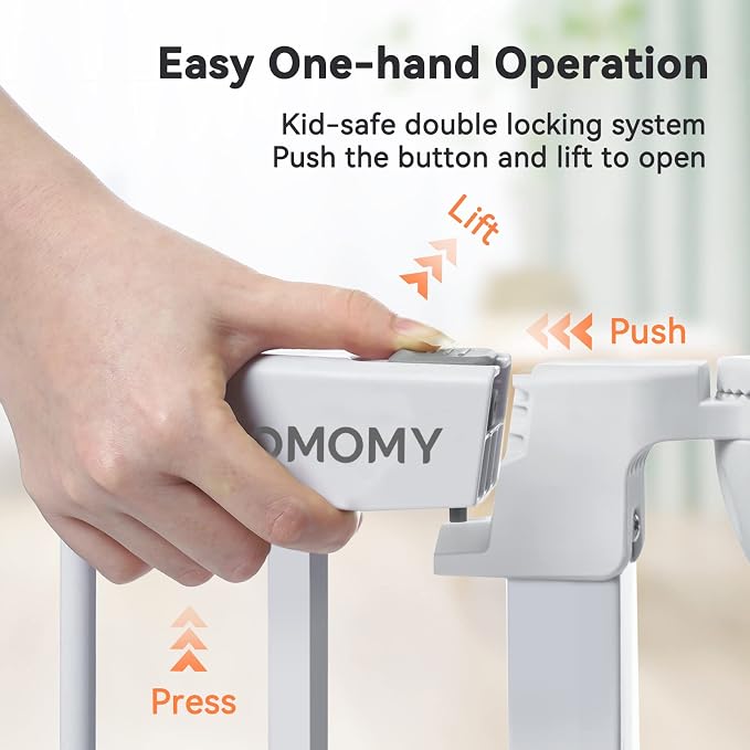 COMOMY 198" Baby Gate Extra Wide, Dog Gate Pet Gate - Image 4