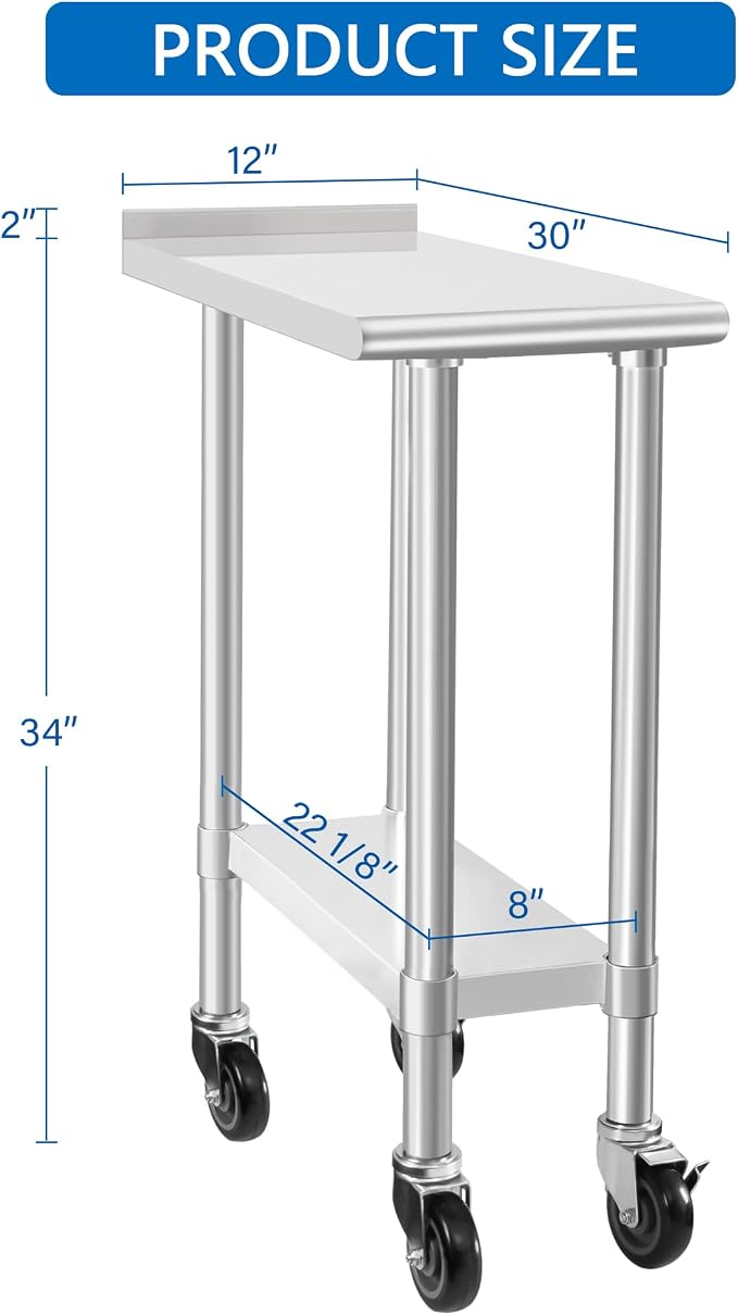 HARDURA Stainless Steel Commercial Work Table - Image 2
