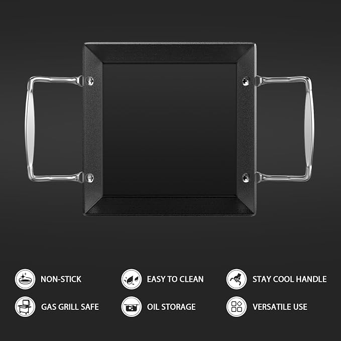 Utheer Upgraded Nonstick Cast Iron Griddle - Image 7