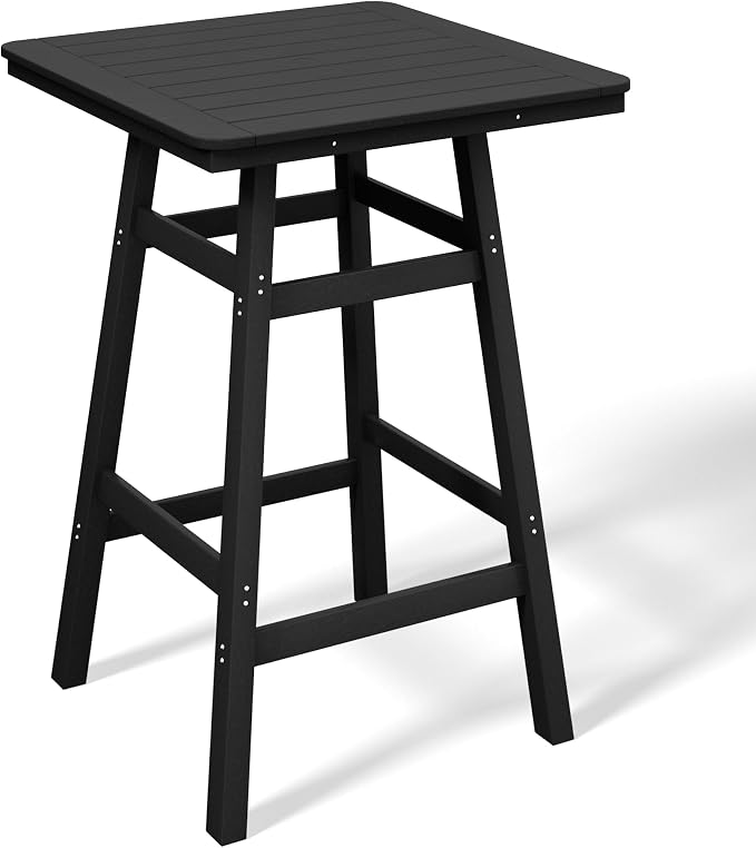 Costaelm Outdoor Bar Table, Patio Bistro Dining Pub Table by Costaelm