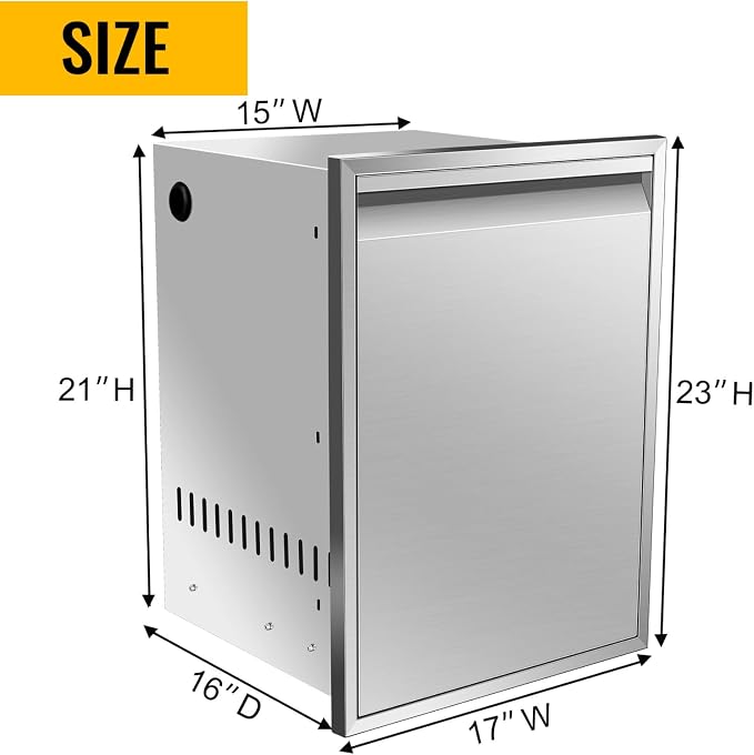 Outdoor Kitchen Drawers, Box Frame Style Flush Mount BBQ Drawer w/Stainless - Image 2