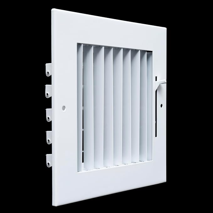 Fits 6x6 Duct Opening Steel Adjustable Air Supply Grille by Handua | Register - Image 4