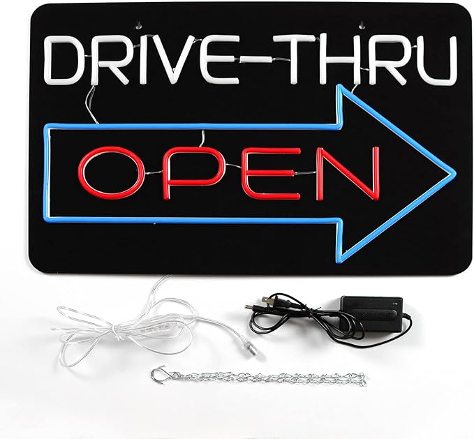 JFLLamp Large Drive Thru Open Neon Signs - Image 3