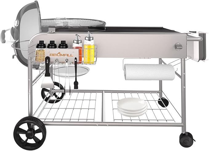 Grill Table for Weber 22" &18" Original Kettle, for Weber Grill Table, Stand by Uniflasy
