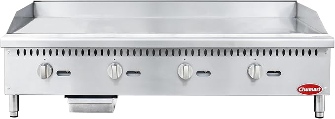48" Commercial Countertop Griddle, 4 Burners Gas Griddle, 120000 BTU Output - Image 9