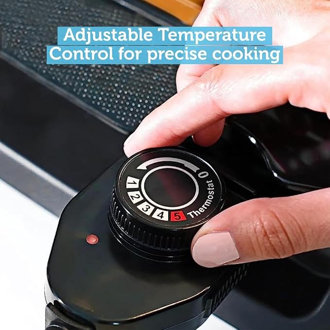 Courant smokeless indoor Electric grill, Copper Non-stick Coating Extra Large - Image 5
