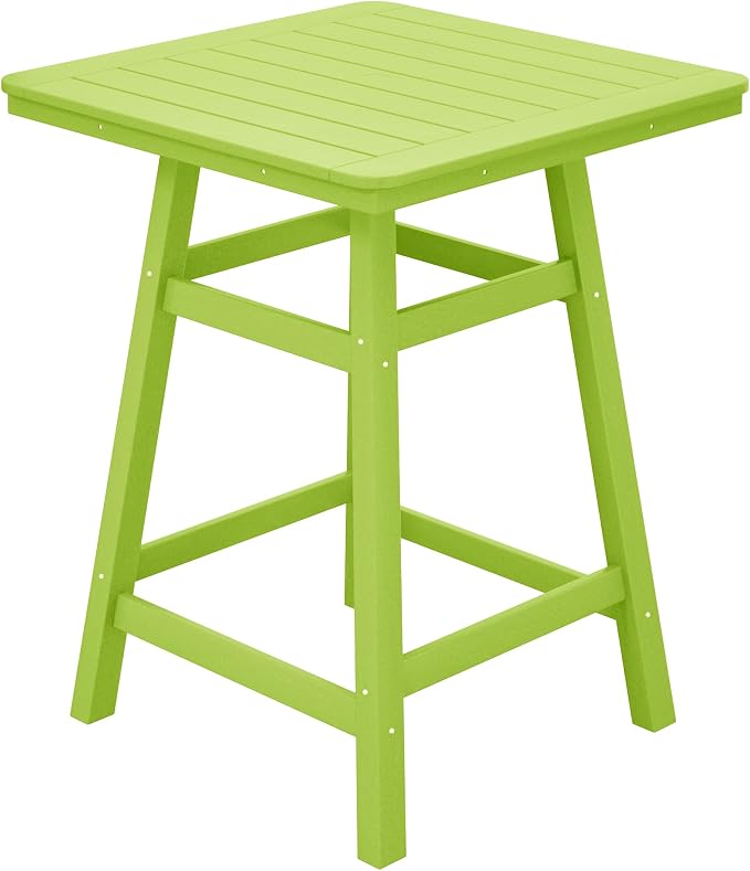 Costaelm Outdoor Bar Table, Patio Bistro Dining Pub Table by Costaelm