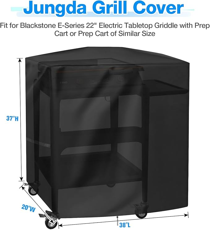 Grill Cover for Blackstone Model 8003 E-Series 22" Electric Tabletop Griddle - Image 2
