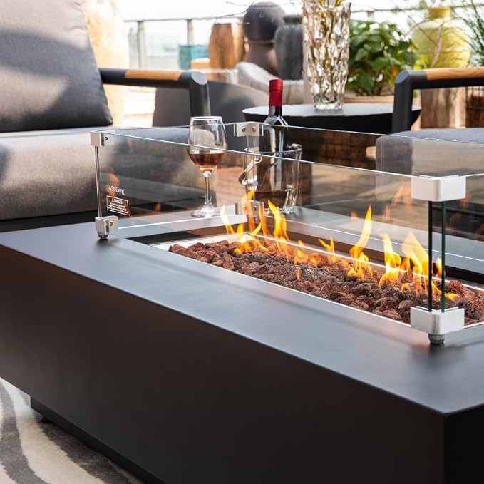 Westwood 50” Propane Fire Pit Smokeless Firepit Converts to Outdoor Gas Fire Pit - Image 4