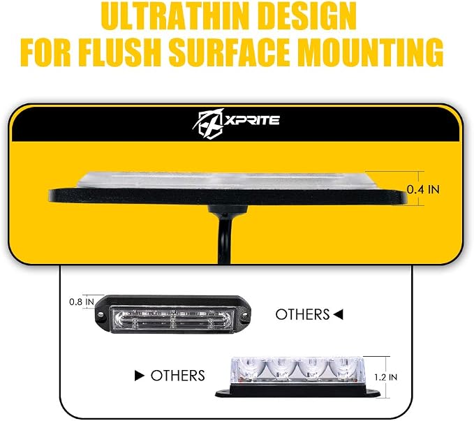 Xprite 24 LED Surface Mount Strobe Lights Kit - Image 2