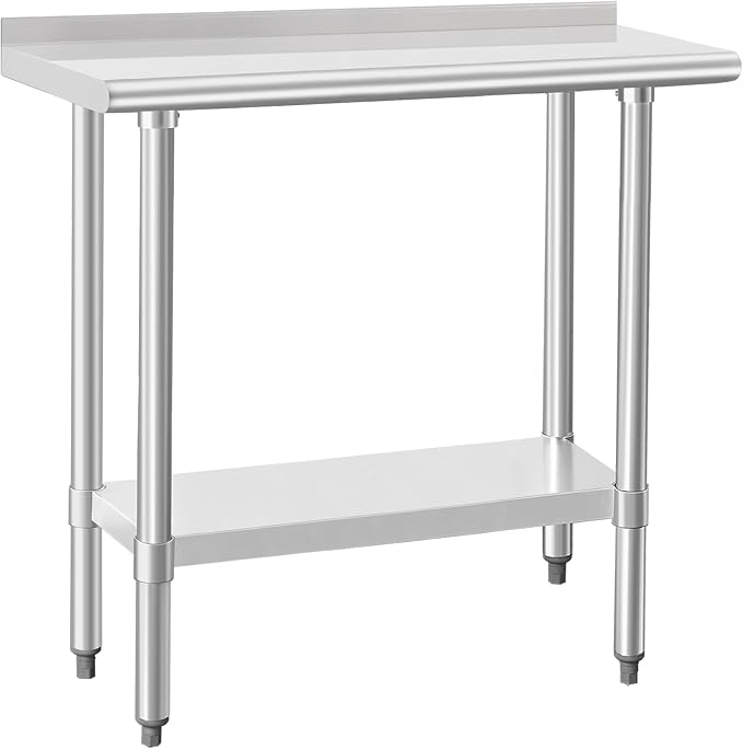 HARDURA Stainless Steel Commercial Work Table Prep Work Metal Table 14×36 Inches by HARDURA