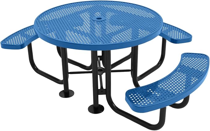 COATEDOUTDOORFURNITURE Heavy-Duty Portable Outdoor Picnic Table by CoatedOutdoorFurniture