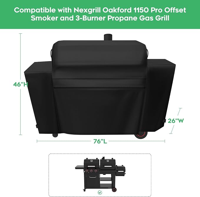 Heavy-Duty 600D Grill Cover fit - Image 2