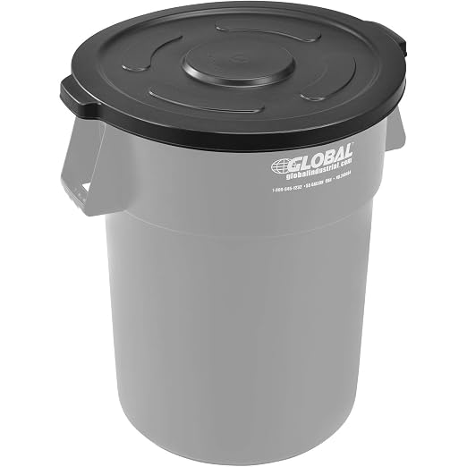 Global Industrial 55 Gallon Garbage Can Lid - Image 3