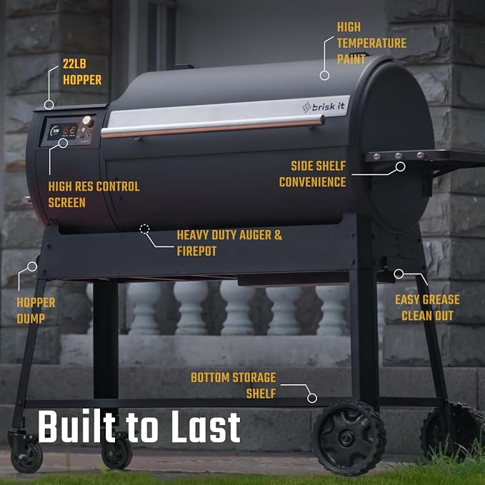 Brisk It Origin-940 Electric Wood Pellet Smoker Grill – A.I. Smart BBQ Grill - Image 3