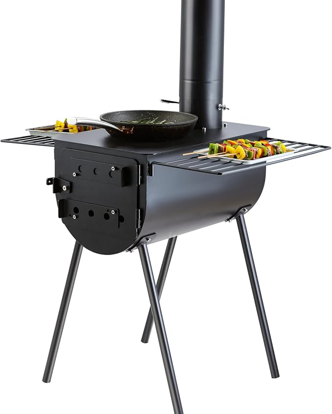 VEVOR 118" Camping Wood Stove, Portable Alloy Steel Tent Stove - Image 10