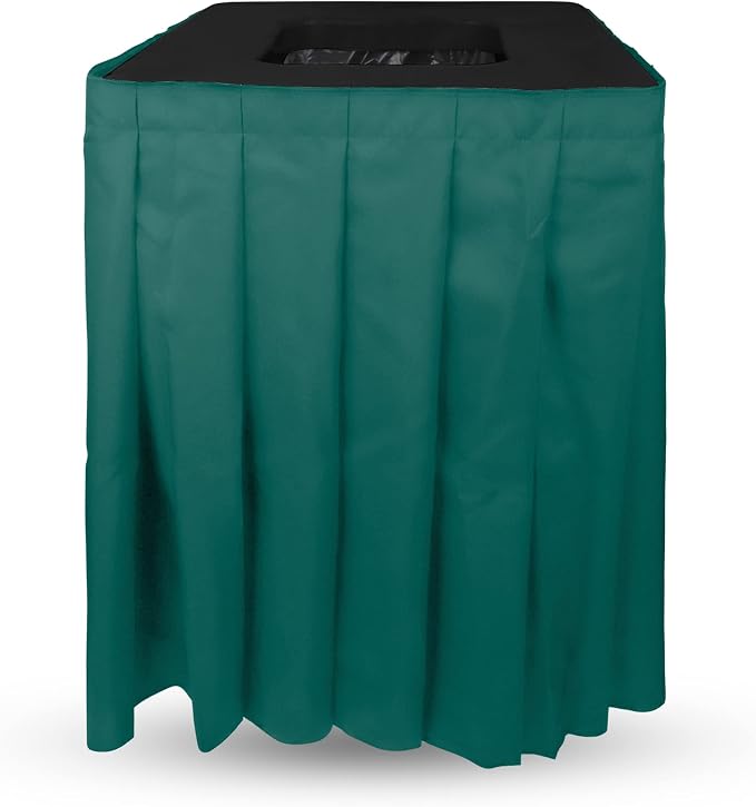 Square Black Trash Can Topper Cover by CHEFQ