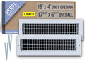 Fits 16x4 Duct Opening Steel Adjustable Air Supply Grille by Handua | Register by Handua