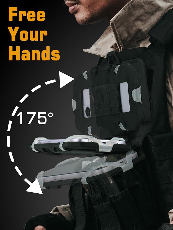 Tactical Gear Plate Carrier Vest Accessories Phone Chest Mount Holder - Image 5