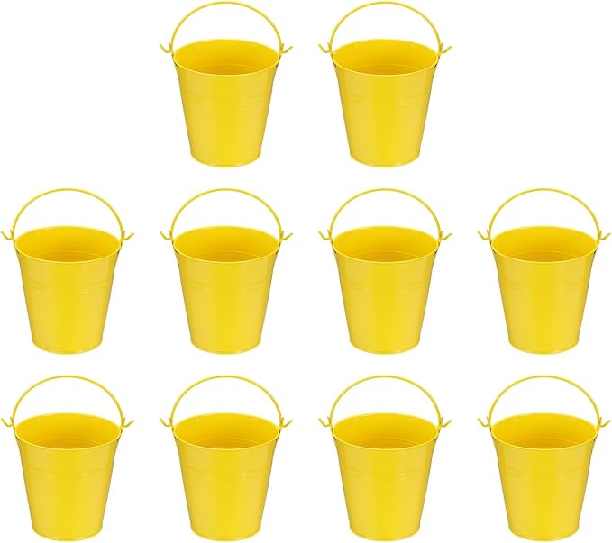 Small Metal Buckets, Mini Buckets by YELARXI