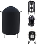 Outdoor Round Smoker Cover Fits Char-Broil 16" Bullet Smoker, Realcook 17" by CoverGeny