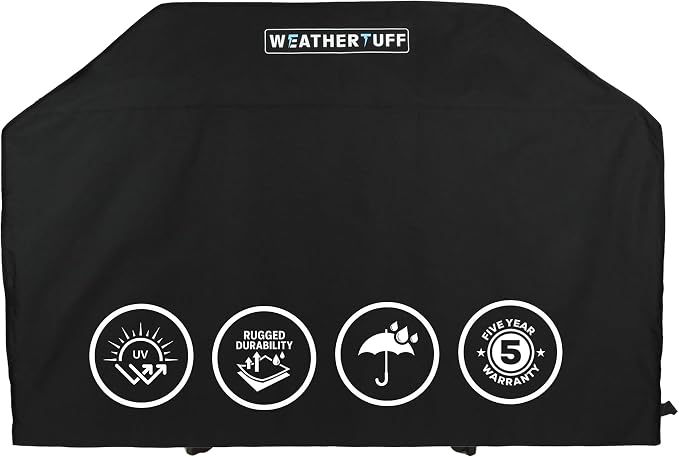 All Season Universal Heavy Duty Standard Grill Cover, Hi-Tech Premuim Quality | by WeatherTuff