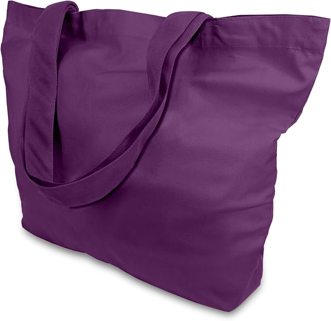 TOPDesign 1-Pack Super Strong Large 12oz Cotton Canvas Tote Bag, Reusable by TOPDesign