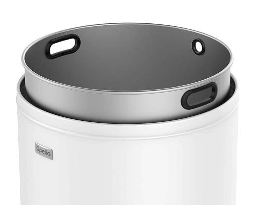 71 Liter / 18.8 Gallon Commercial Open Top Trash Can, Big Capacity, Brushed - Image 4