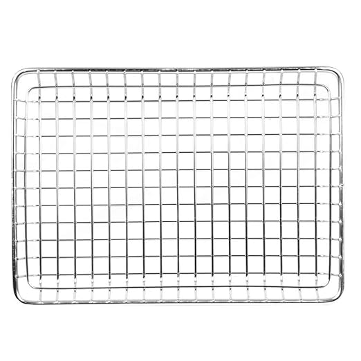 G.E.T. 4-835809 Metal Rectangular Wire Serving Tray Stainless Steel Wire - Image 6