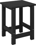 Costaelm Kids Outdoor Side Table, Small Patio HDPE Adirondack Square Table by Costaelm