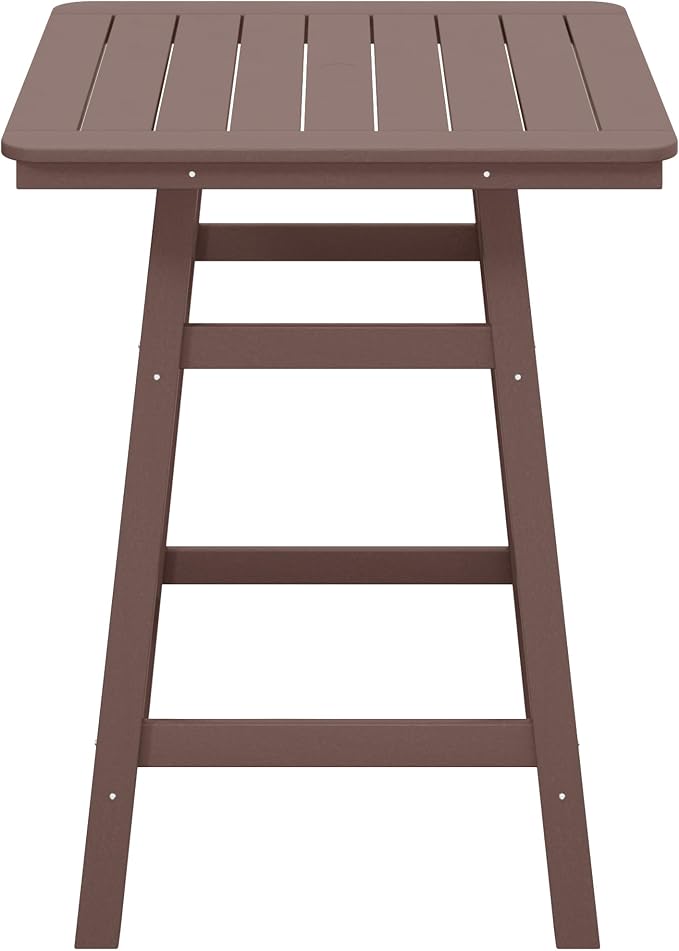 Costaelm Outdoor Bar Table, Patio Bistro Dining Pub Table - Image 4