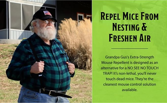 Grandpa Gus’s Extra-Strength Mouse Repellent Pouches, Peppermint & Cinnamon Oil - Image 6
