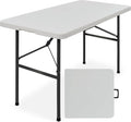 Best Choice Products 4ft Plastic Folding Table, Indoor Outdoor Heavy Duty by BestChoiceProducts