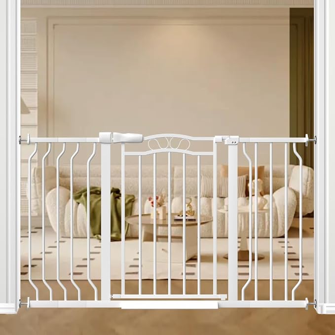 Extra Wide Baby Gate for Doorways No Drill 29.53"-53.1", Walk Through Dog Gates - Image 8